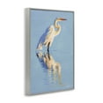 thumbnail image 4 of Stupell Industries Blue Egret Reflection Animals & Insects Painting Gray Framed Art Print Wall Art, 16 x 24, 4 of 10