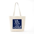 thumbnail image 6 of CafePress - Keep Calm And Love Puffins Tote Bag - Unisex Canvas Tote Bag, Beige, 1-Piece, 6 of 7