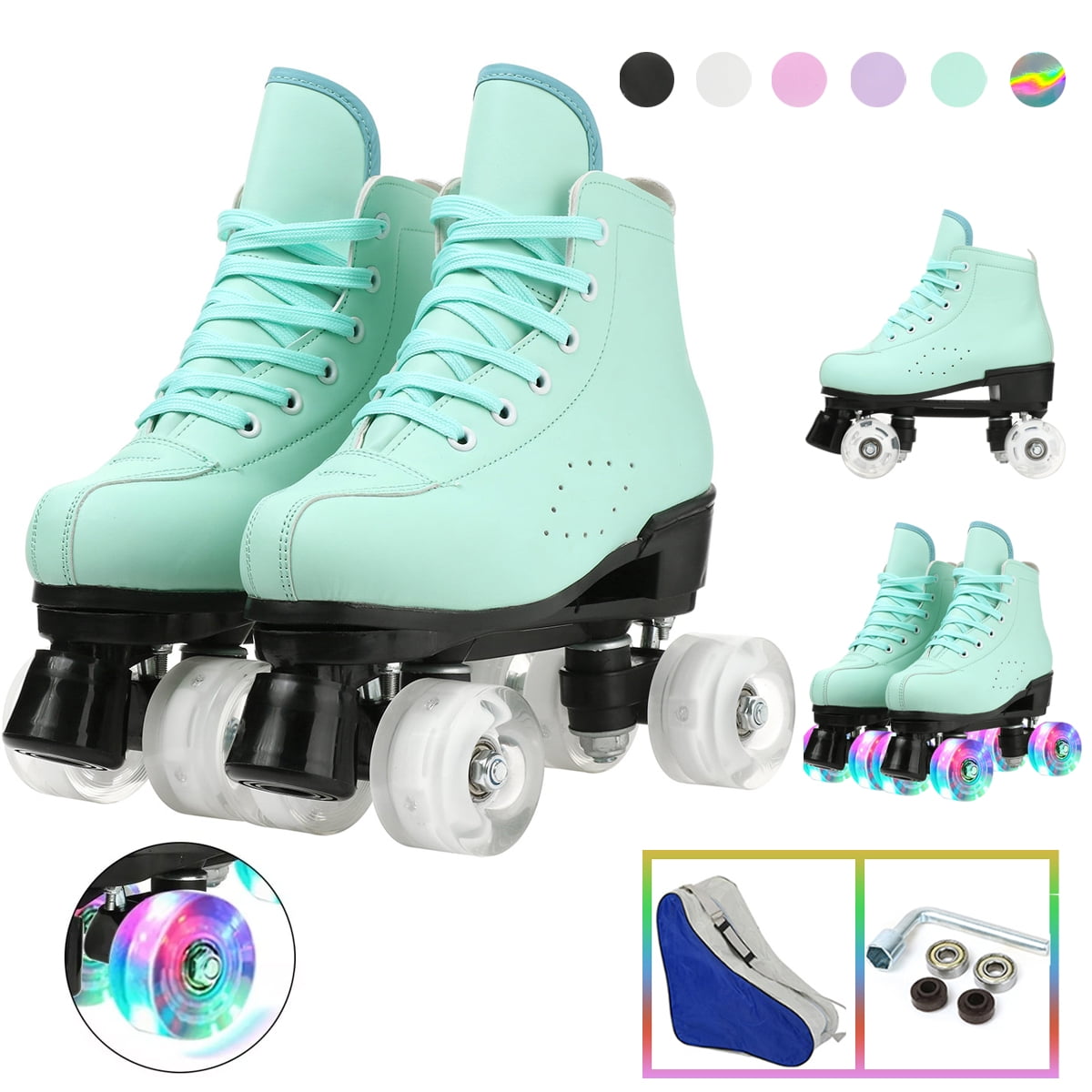 Classic Roller Skates for Women Cozy Hightop Skates Indoor Outdoor
