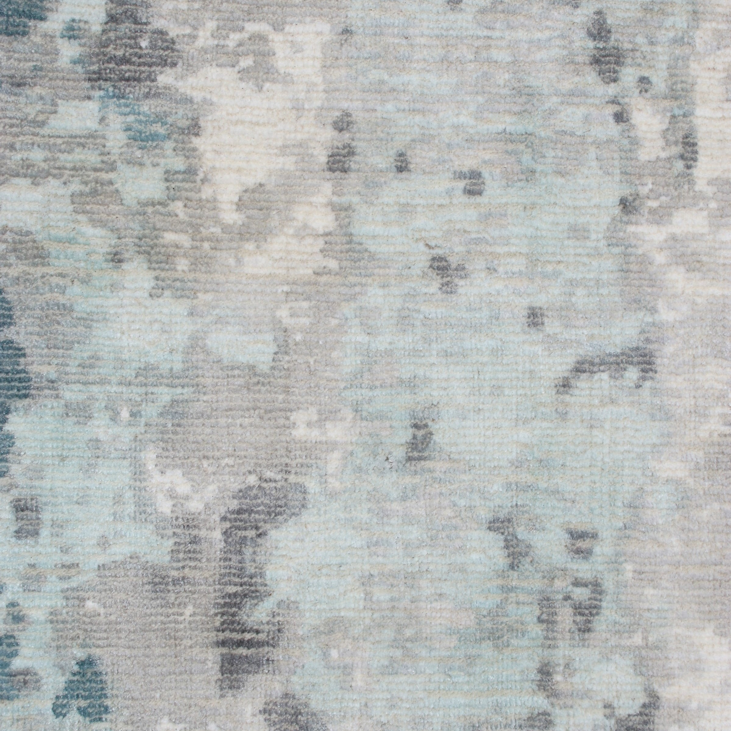 Ox Bay Hand Loomed Contemporary Coastal Abstract Area Rug, Gray / Blue, 9' x 12'