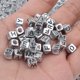 thumbnail image 1 of 100pcs Letra Mixta Cuentas Acrílicas Redondas Alfabeto Plano Cubo Digital Suelto Espaciador Para Hacer Joyas Diy Pulsera Collar Gao Jiahui unisex, 1 of 2