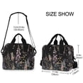 thumbnail image 2 of FORMRS Reusable Lunch Bag for Work School Leakproof Insulated Cooler with Adjustable Shoulder Strap, Dark Flowers Pattern, 2 of 6