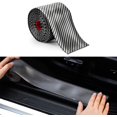 thumbnail image 1 of Protector de umbral de puerta de coche, protector de puerta, cubierta de parachoques, 2,5 metros, pegatina protectora universal de fibra de carbono negra para coche, 1 of 5