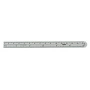 Stainless Steel Flexible Ruler without Clip, Graduated in Millimeters and Inches, 6" Length