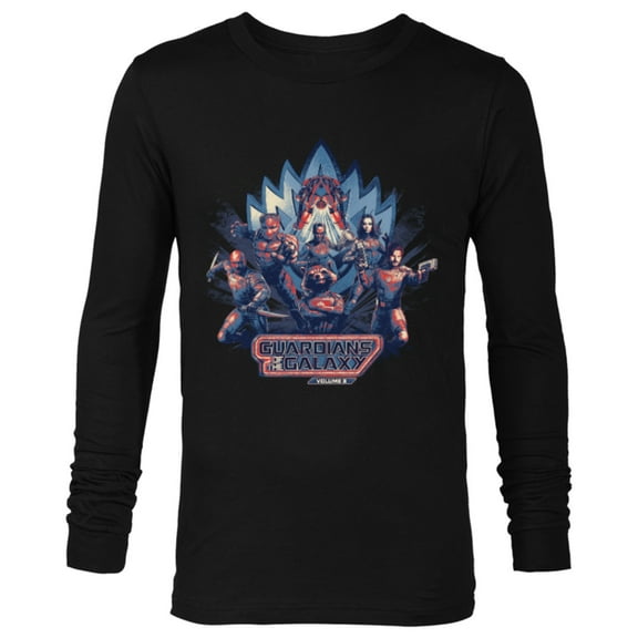 Marvel Guardians of the Galaxy Volume 3 Team Action Bowie - Long Sleeve T-Shirt for Men - Customized-Black