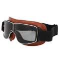 thumbnail image 2 of Gafas para motocicleta, ciclismo, esquí y montañismo con protección antivaho y UV, de color marrón y gris, para exteriores, resistentes al viento, 2 of 8