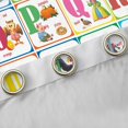 thumbnail image 4 of Homewish Colorful Personalized Initial Letter Curtains Pack of 2 (42x84 Each) for Kids,Kawaii Animal Curtains Blackout,Geometric Plaid Bedroom Curtains,Lightweight Room Decor, 4 of 6
