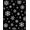 Black, Pattern 1, variant on ODIKA 2x3 Machine Washable Non-Slip Area Rug, Celestial Snowflake Christmas Tree Skirt with Sparkling Motifs High Traffic Rug, Black, 631285
