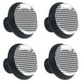 thumbnail image 1 of 4 Pcs Houndstooth Knobs for Kitchen Cabinet Cupboard Dresser Bookcase Drawer Pulls Handles Round Home Decor, 1 of 7