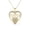 Yellow Gold, variant on Selena 18k White Gold Plated Mama Heart Necklace with Simulated Diamonds for Women