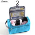 thumbnail image 3 of Spencer Women Men Hanging Travel Toiletry Shaving Bag Portable Waterproof Cosmetics Organizer Kit with Hook for Bathroom Shower "Blue", 3 of 9