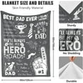 thumbnail image 5 of Gifts for Dad Birthday Gifts for Dad Fathers Day Blanket Gifts for Dad from Daughter Son Best Dad Ever Gifts for Dad Who Have Everything Christmas Valentine''s Day Gifts for Dad Blanket 50"x60", 5 of 6