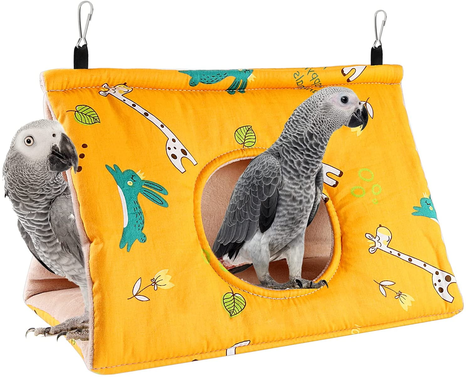 Soft Lamb Velvet Bird ​Hammock Thick Warm Parrot  Hanging Cage Nest Hut Tent Bed 