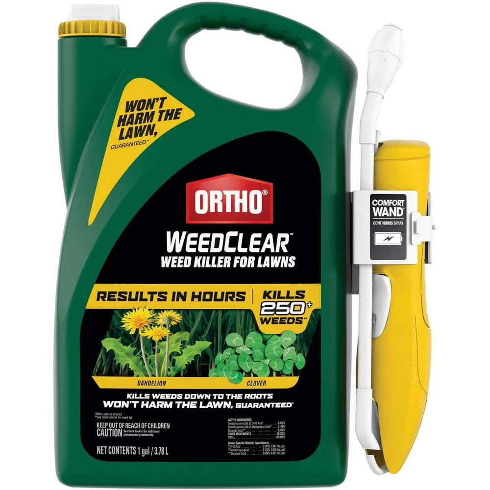 Ortho WeedClear Weed Killer for Lawns with Comfort Wand, Won't Harm