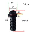 thumbnail image 1 of 10pcs 3/4/5mm Cable Gland Connector Rubber Strain Relief Cord Boot Wire Sleeve, 1 of 6