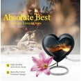 thumbnail image 5 of Heart Shaped Cremation urns for human ashes adult male,Female -Small Urn For Ashes Keepsake - Heart urns for ashes - Urns For Human Ashes Adult Woman - Keepsake Urns For Ashes Small (size 3inch,1pcs), 5 of 5