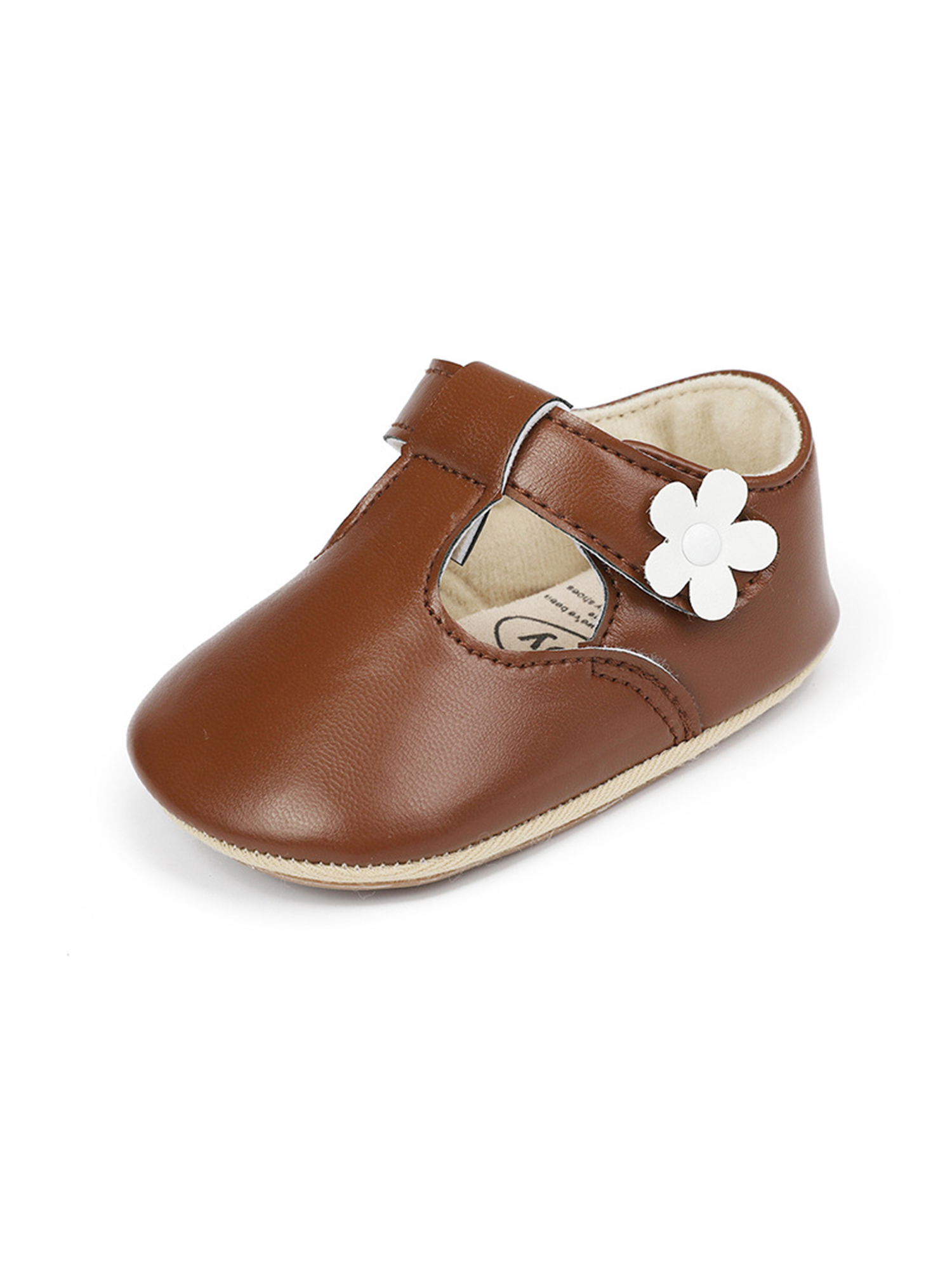 Woobling Baby Walking Shoe Princess Flats Magic Tape Loafers School