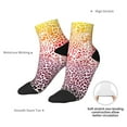 thumbnail image 6 of Naloa Leopard Skins And Heads Ankle Socks for Women Non Slip Socks No Show Socks Classic Low Cut Casual Socks Casual Socks, 6 of 7