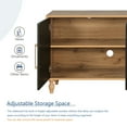 thumbnail image 3 of Aukfa 63" Large Accent Storage Cabinet TV Stand with Carved Door for Living Room,Entryway,Natural, 3 of 8