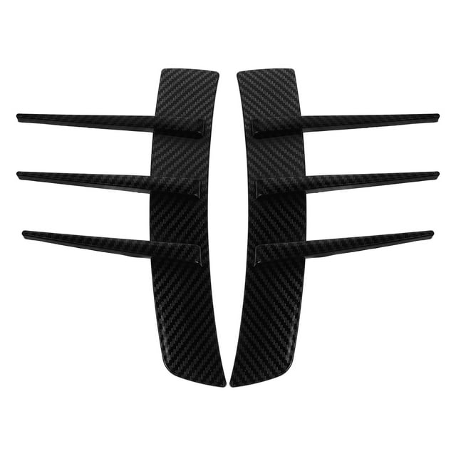 2PCS Universal Car Side Vent Trim Decoration Sticker Side Wing Trim Car Side Vents Decoration Sticker for Exterior Accessories Decor