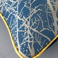 thumbnail image 3 of Unique Bargains Set of 2 Floral Leaf Botanical Pattern Decoration Blue 18" x 18", 3 of 6