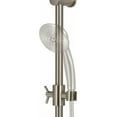 thumbnail image 2 of 28in. Adjustable Slide Bar with Integrated Soap Dish Brushed Nickel, 2 of 6