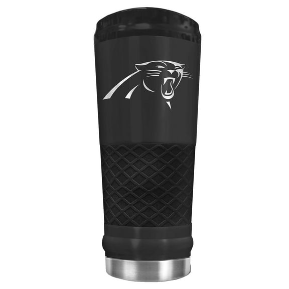 Black Carolina Panthers 24oz Stealth Matte Tumbler