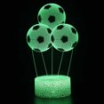 thumbnail image 1 of Lámpara de ilusión LED 3D con luz nocturna, tema de anime de fútbol, 1 of 1