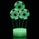 thumbnail image 1 of Lámpara de ilusión LED 3D con luz nocturna, tema de anime de fútbol, 1 of 1
