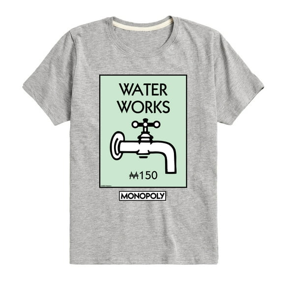 Monopoly - Waterworks - Toddler Short Sleeve Graphic T-Shirt