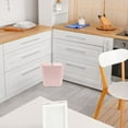 thumbnail image 4 of FRCOLOR Dual Compartment Pink Trash Can With Lid Self Sealing Trash Bin Recycle Bins Ideal For Kitchen Bathroom Dorm Rooms And Small Spaces Pink, 4 of 8