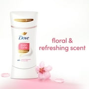 Dove Even Tone Womens Antiperspirant Deodorant Stick Peach Blossom & Rice Milk for All Skin, 2.6 oz