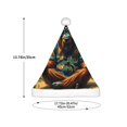 thumbnail image 3 of Fuzoiu Forest Meditating Gorilla Print Santa Hat Christmas Hat for kids,Santa Hats with Pompom, Unisex Xmas Holiday Hat for Christmas New Year Festive Party Supplies, 3 of 6