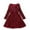 Wine, variant on Girls Long Sleeve Velvet Dress with Sparkle Details A Line Party Gown for Kids with Adjustable Waist Tie and Soft Lining