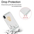 thumbnail image 5 of FIEWESEY For iPhone XS Max Mirror Case with Ring Holder Kickstand for Girls Women Bling Shining Rhinestone Diamond Luxury Makeup Case for iPhone XS Max 6.5 inch(Silver), 5 of 6