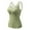 Green, variant on Women Thermal Underwear Top Double Brushed Red Velvet Chest Pad Slim Fit Seamless Cold Weather Base Layer