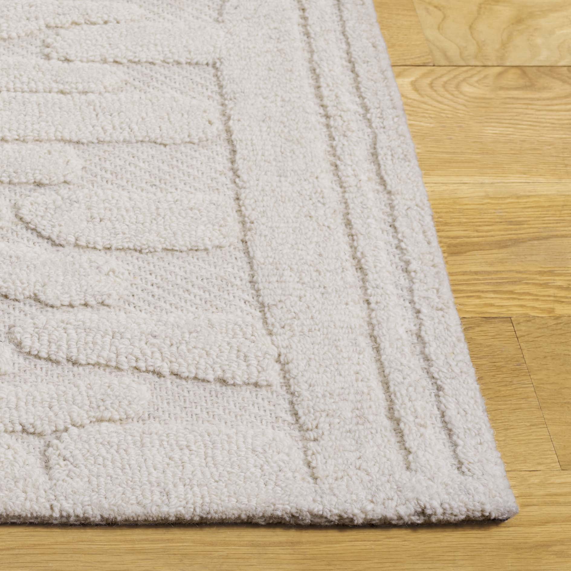 SAFAVIEH Chatham Westley Solid Area Rug, Ivory, 6' x 9'