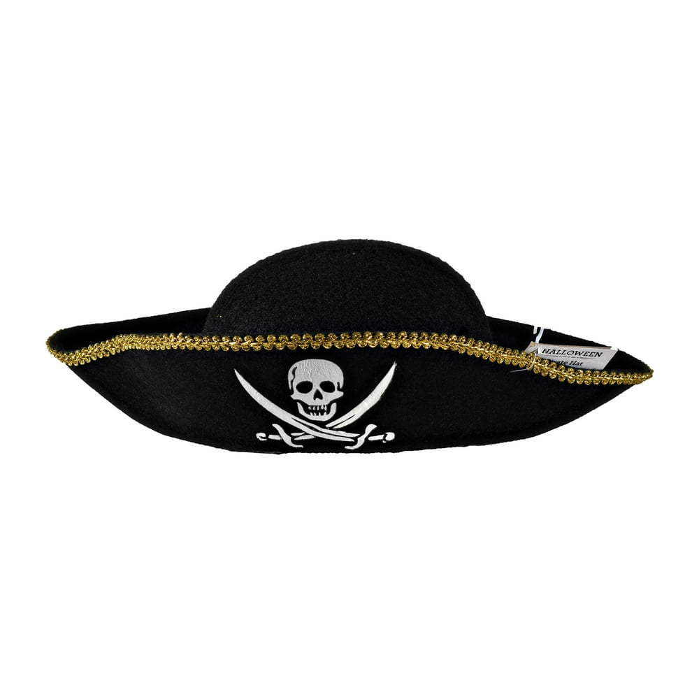 Way To Celebrate Adult Pirate Hat Black - Walmart.com - Walmart.com