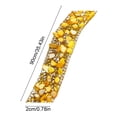 thumbnail image 3 of Self-Adhesive Rhinestone Strips Yellow 35.4 X 0.8 in Set of 2 Resin Decorative Trim, 3 of 6