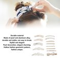 thumbnail image 3 of Clips de Pelo de Perlas, Elegante Compacto 13 Piezas Delicadas Decorativas Decorativas Duradera Clip de Cabello de Perla Falso para Bailes para La Fiesta, 3 of 7