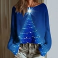 thumbnail image 2 of gakvbuo Christmas Sweater for Women Pullover Tops Fall Tunic Blouse Hoodless Sweatshirt 1, 2 of 6