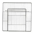 thumbnail image 2 of Portable Door Cage Iron Panel Expandable Rabbit Small Animals Dense Black Grid, 2 of 8