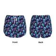 thumbnail image 5 of Haiem purple flower blue Skull Women's 2 in 1 Running Shorts - Lightweight Athletic Workout Gym Yoga Breathable Sports Shorts Liner with Phone Pockets-Medium, 5 of 9