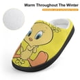 thumbnail image 4 of Kids Slippers Looney Tunes Tweety House Slippers Warm Soft Plush Slipper Anti-Slip Winter House Shoes for Boys Girls, 4 of 7
