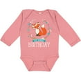 thumbnail image 3 of Inktastic First Birthday 1 Year Old Girl Fox Girls Long Sleeve Baby Bodysuit, 3 of 5