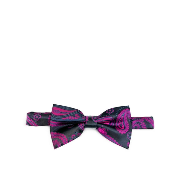 Hot Pink Artisan Paisley Bow Tie