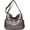 Grey, variant on Shoulder Bag for Women Large Capacity Crossbody Bag PU Leather Satchel Retro Handbag Purse