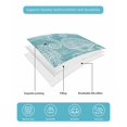 thumbnail image 5 of Quilts Full Size Bedding Set, Turquoise Coastal Lightweight Quilted Comforter, Nautical Coral Starfish Shell Seahorse Ocean Soft Bedspread Coverlet with Pillow Covers for All Season, 78" x 90", 5 of 7