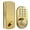 Polished Brass, variant on MiLocks TF-02OB Digital Deadbolt Door Lock with Electronic Keypad for Exterior Doors, Oil Rubbed Bronze