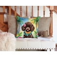 thumbnail image 3 of Coussin Décoratif Luau Caniche au Chocolat, 3 of 6
